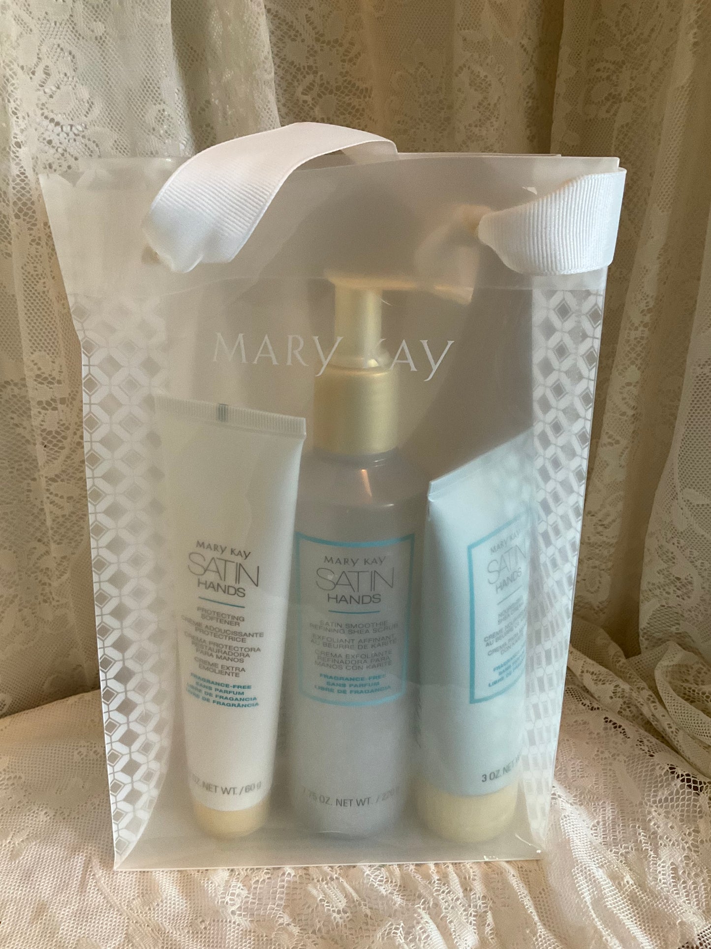 Mary Kay satin hands