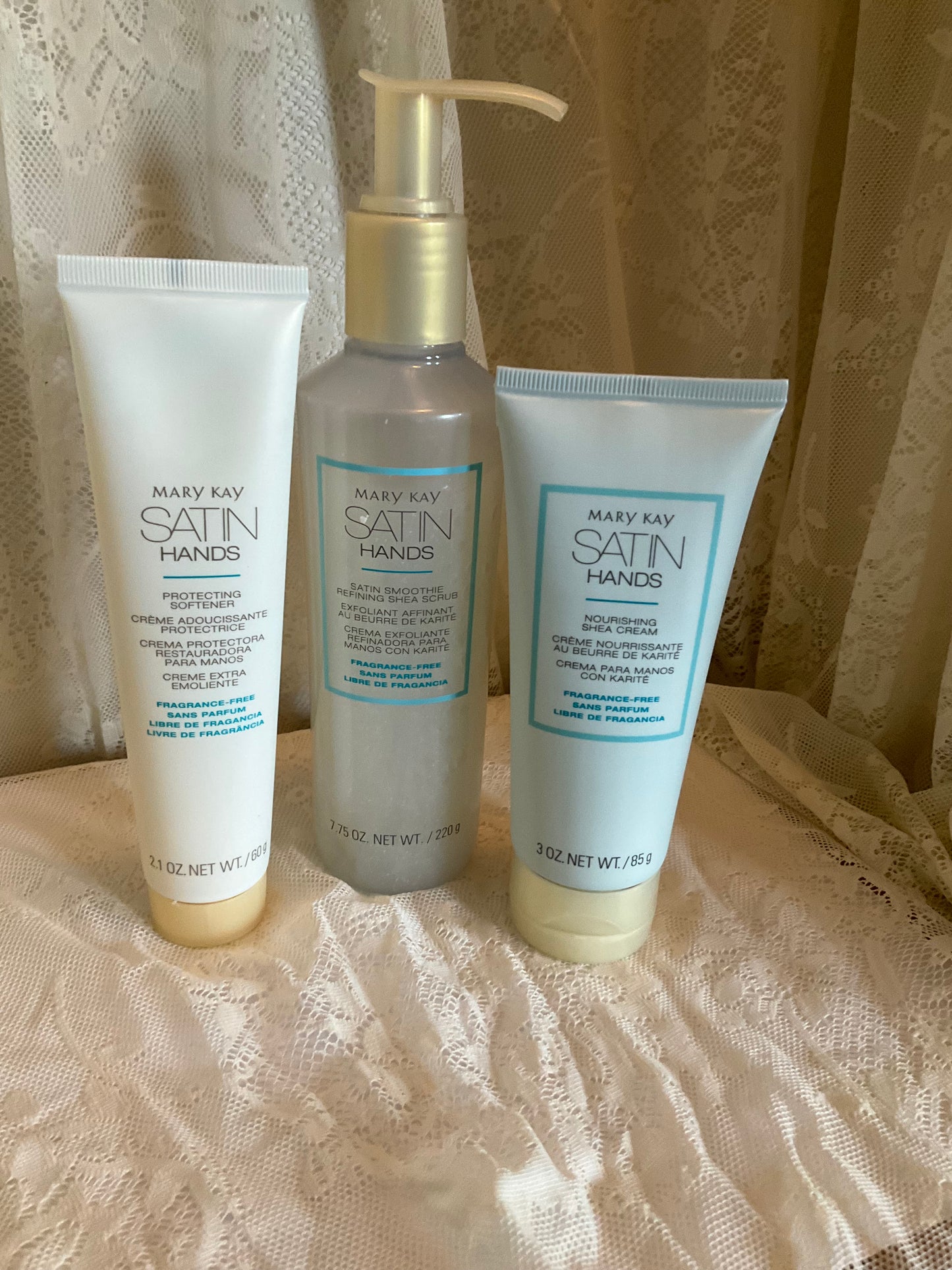 Mary Kay satin hands